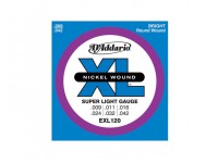 D´Addario Jogo de Cordas EXL-120 009 para Guitarra Eléctrica D´Addario Jogo de Cordas EXL-120 009 para Guitarra Eléctrica